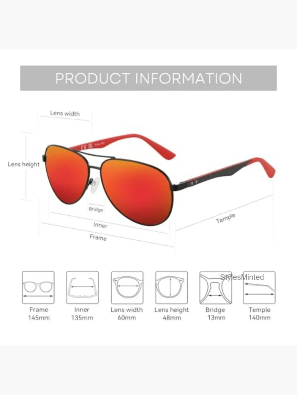 Polarized Aviator Sunglasses Carbon Fiber Pilot Sun Glasses UV Protection Men